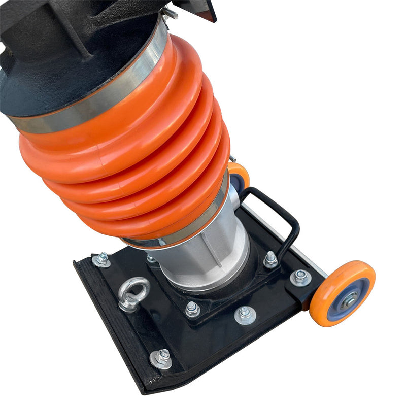 6.5 Hp Impact Jack Rammer Tamper Jumping Jack Compactor Recoil Starter W/ Wheels