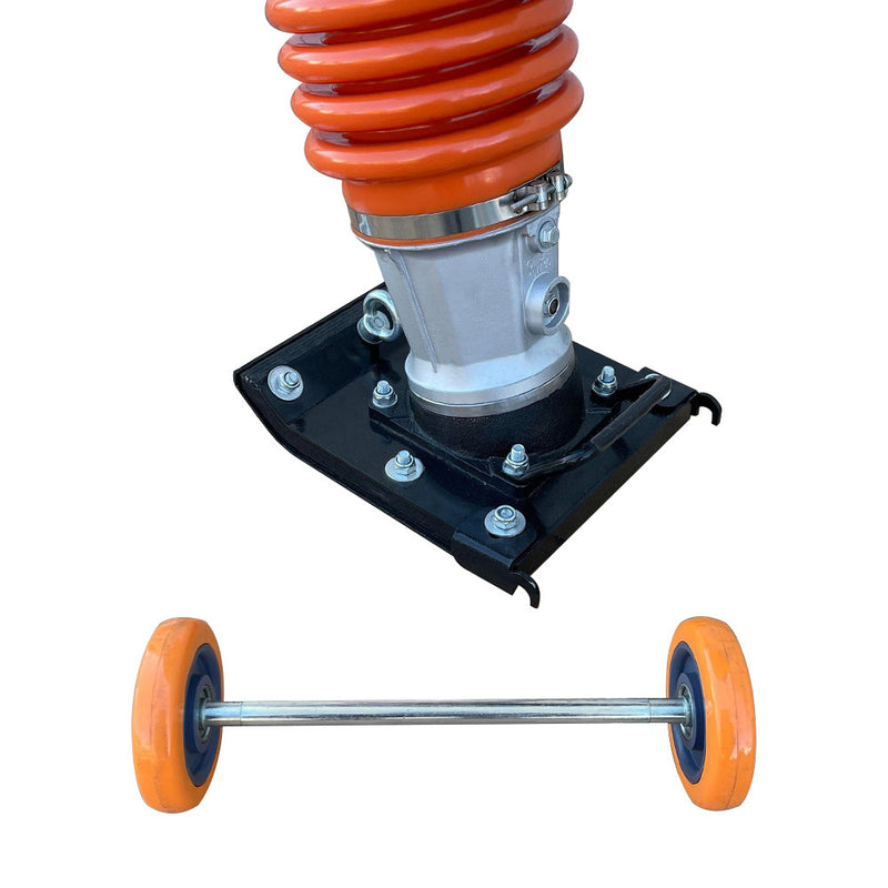 6.5 Hp Impact Jack Rammer Tamper Jumping Jack Compactor Recoil Starter W/ Wheels