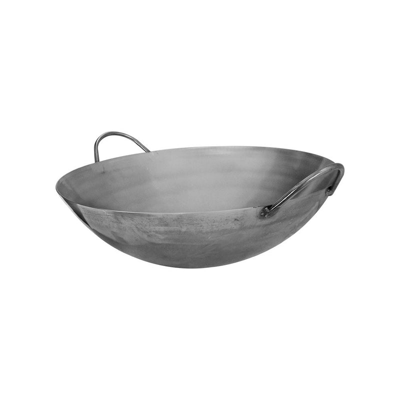 22'' Carbon Steel Wok Pan Gourmet Chef Chinese Traditional Wok Cookware