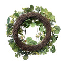 24'' Spring Botanical Artificial Mixed Berry Silk Floral Wreath Realistic Nearly Natural Home Decor