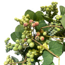 24'' Spring Botanical Artificial Mixed Berry Silk Floral Wreath Realistic Nearly Natural Home Decor