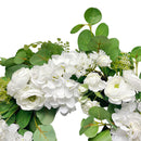 24'' Spring Botanical Artificial Hydrangea And Ranunculus Wreath Natural Silk Floral Home Decor
