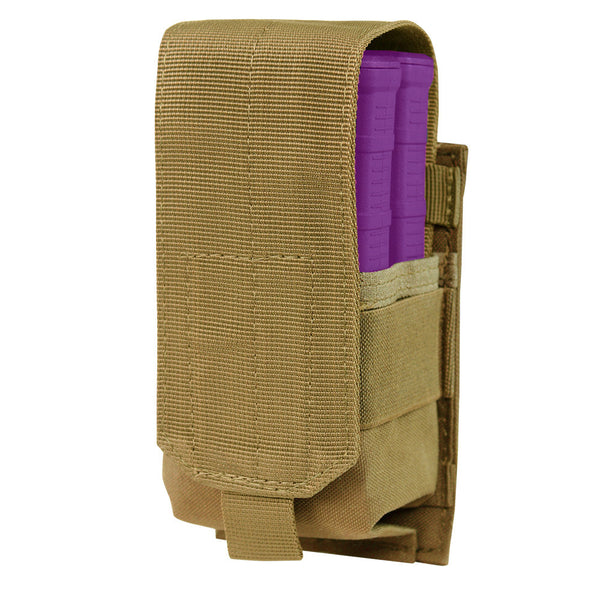 Condor Coyote MOLLE Tactical NATO .308 or 7.62 Single Rifle Magazine Mag Pouch Close Flap