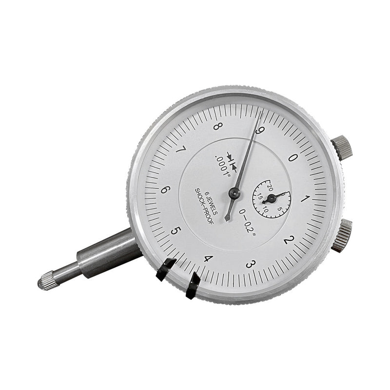 High Precision 0 - 0.2'' Dial Indicator Lug Back Shock-Proof 0.0001'' Graduation