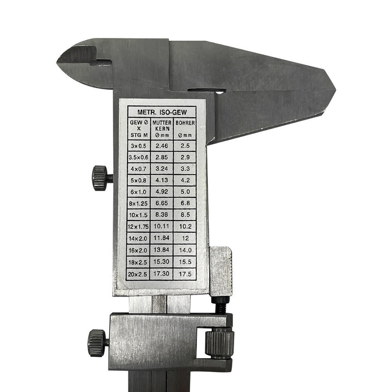 6'' / 150mm Precision Fine Adjustment Vernier Caliper Graduation Hardened SS Steel