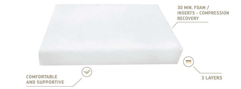 6" Thickness Outdoor Foam Daybed Mattress High Density 1.8 PCF Medium Firm