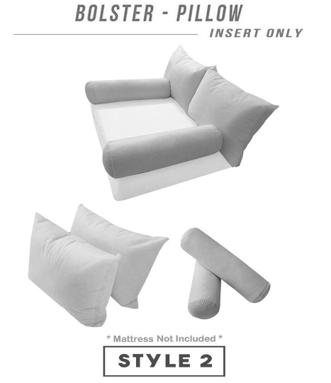 STYLE 2 Bolster & Back Rest Pillow Cushion Polyester Fiberfill | INSERT ONLY |