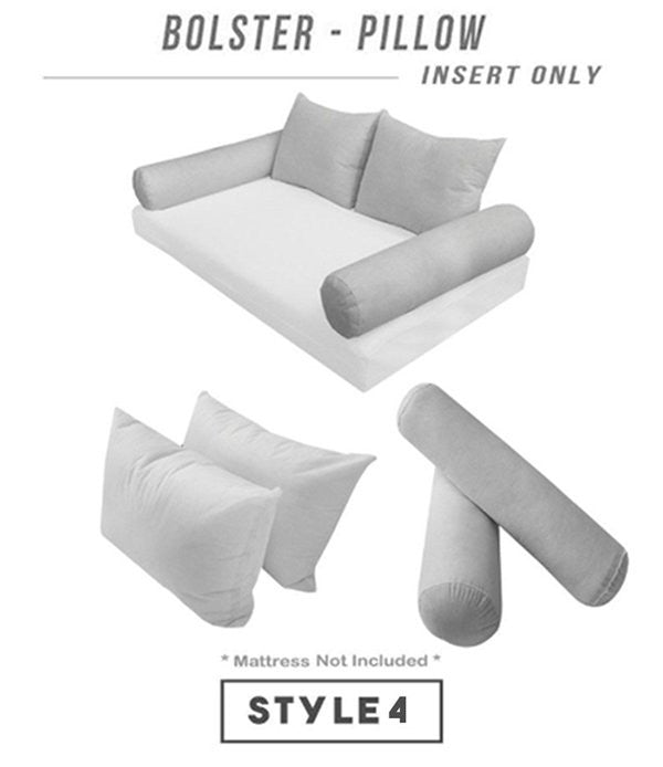 STYLE 4 Bolster & Back Rest Pillow Cushion Polyester Fiberfill | INSERT ONLY |