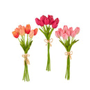 Assorted 15'' Real Touch Tulip Bundle Silk Floral Artificial Foam Tulip Flower Bouquets