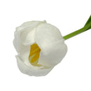 18 Pc Artificial Foam 15" Real Touch White Tulip Bundle Flower Faux Flower Silk Floral