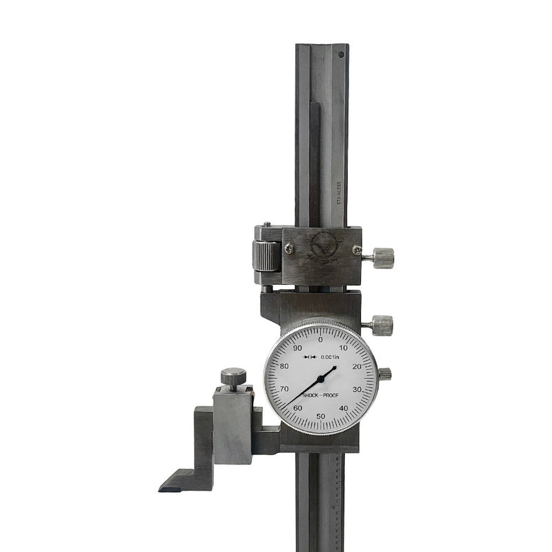 12" Dial Height Gage .001 Graduation Shock Proof Stainless Steel Single Column