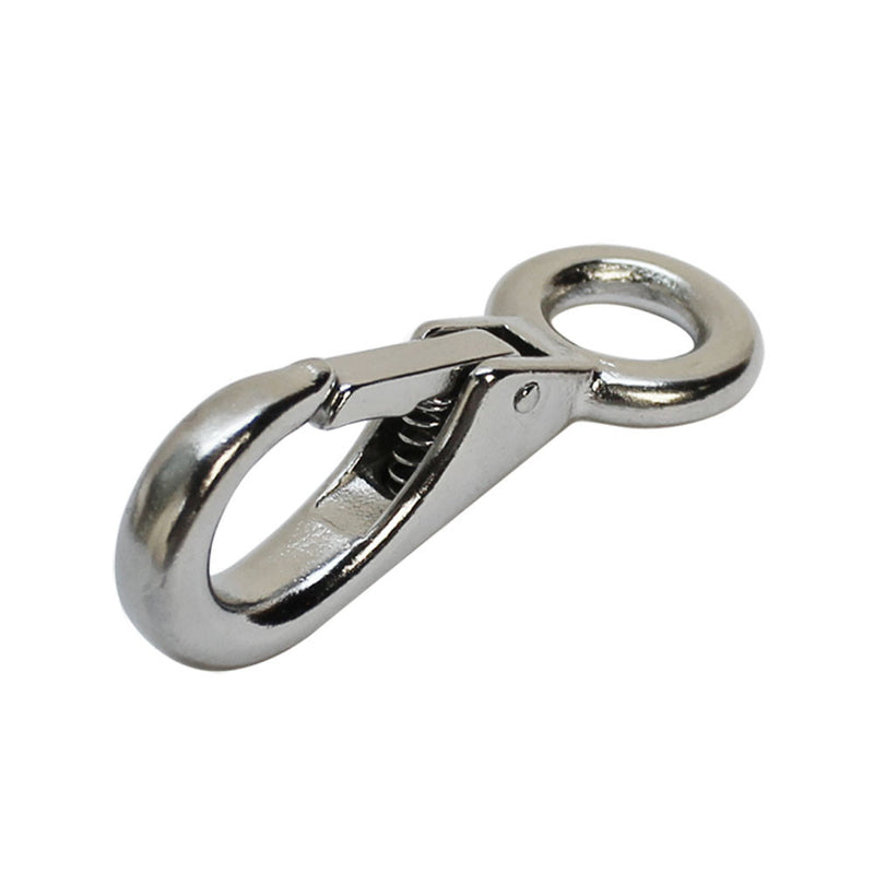 2 Pc 3/4" Stainless Steel Fixed Eye Boat Snap Hook Marine Grade 316 Size
