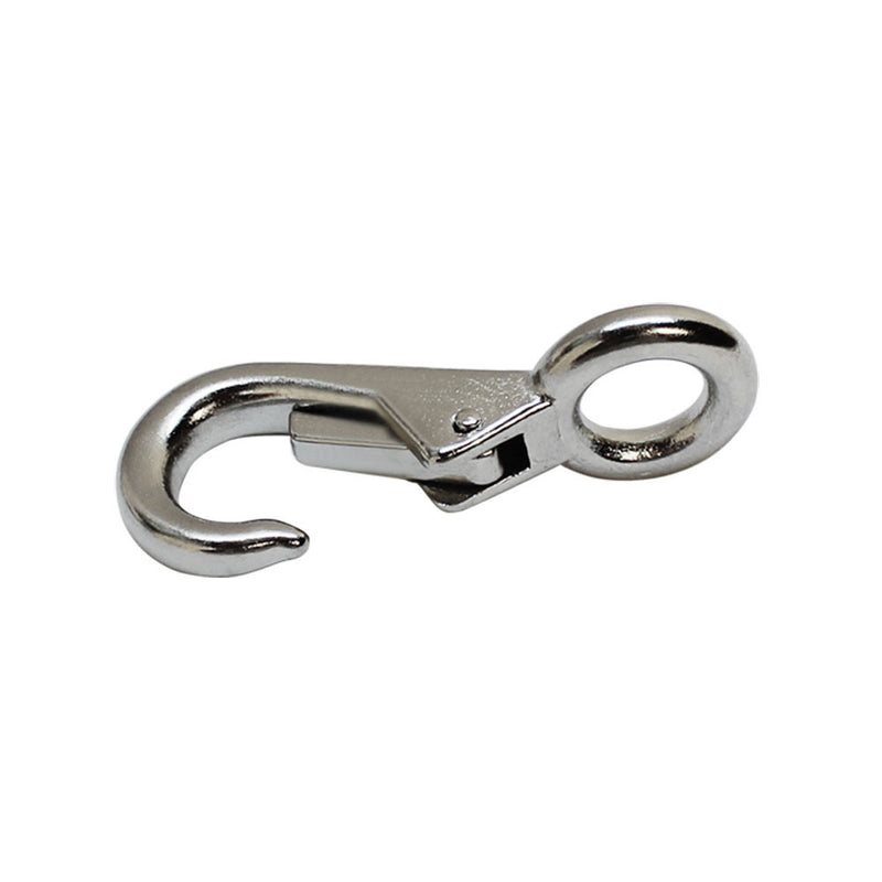 2 Pc 3/4" Stainless Steel Fixed Eye Boat Snap Hook Marine Grade 316 Size