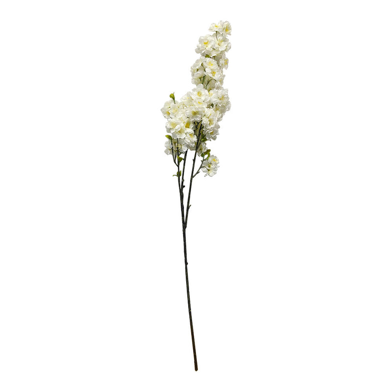 12 Pcs 42'' Botanical Artificial White Cherry Blossom Spray Natural Silk Floral