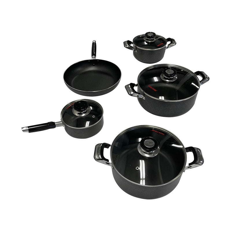 5 Pc Non-Stick Sauce Pot Sauce Pan Frying Pan Cookware Set Kitchen Supply