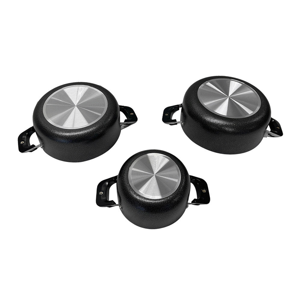5 Pc Non-Stick Sauce Pot Sauce Pan Frying Pan Cookware Set Kitchen Supply