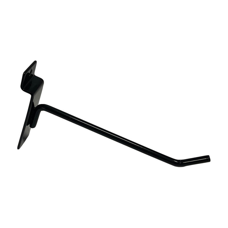12 Pcs 6'' Black Slatwall Hook Hooks Retail Display Wire Metal Hanger