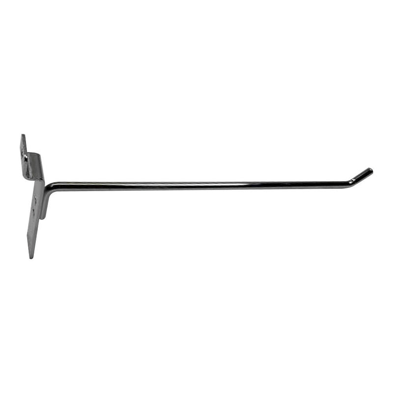 12 Pcs 10'' Chrome Slatwall Hook Hooks Retail Display Wire Metal Hanger