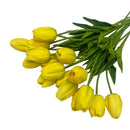 36 Pc Artificial Foam 15" Real Touch Yellow Tulip Flower Faux Flower Silk Floral