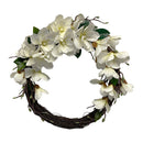 20'' Botanical Artificial Magnolia Wreath Hand Crafted Home Decoration Decor