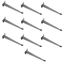 20Pc 12" Chrome Glass Slatwall Shelf Bracket Retail Display Fixture Metal Hanger