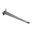 20Pc 12" Chrome Glass Slatwall Shelf Bracket Retail Display Fixture Metal Hanger