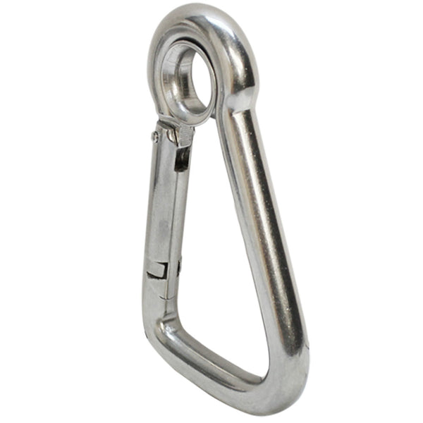 5/16'' Marine Boat Stainless Steel Carabiner Snap Hook w/ Eyelet Insert Boating