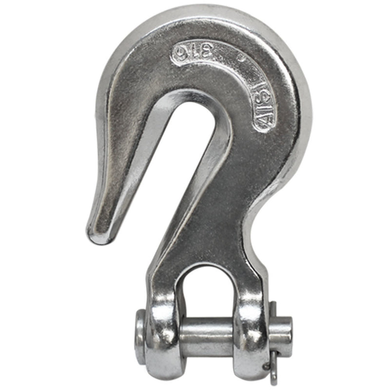 3/8'' Marine Boat Stainless Steel 316 Clevis Grab Hook Towing Shackle 2,500 lbs