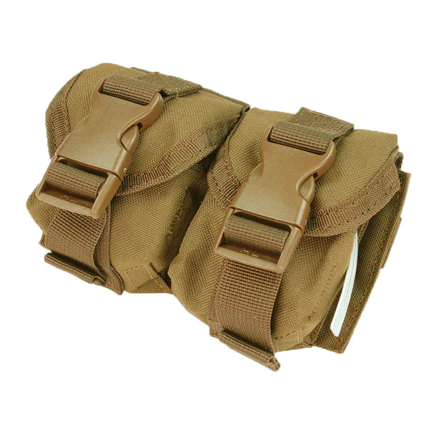 Condor Tactical Double Shell Utility Tool Nylon Closed Top Buckle Grenade Pouch - Coyote