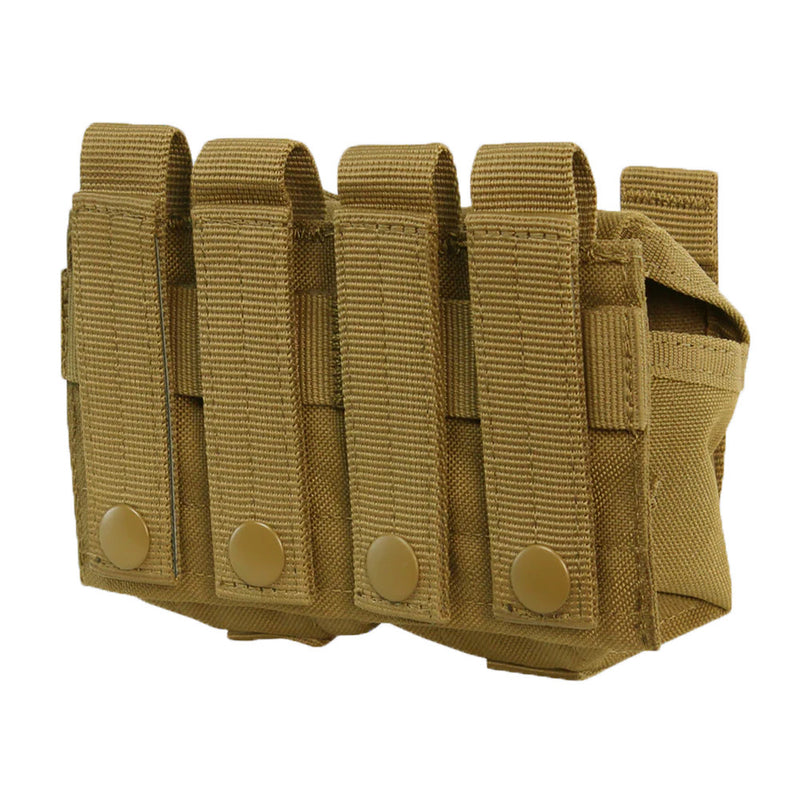 Condor Tactical Double Shell Utility Tool Nylon Closed Top Buckle Grenade Pouch - Coyote