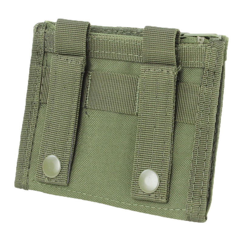 Condor Tactical Zipper Pocket MOLLE PALS Modular Card ID Panel Wallet Pouch - OD Green