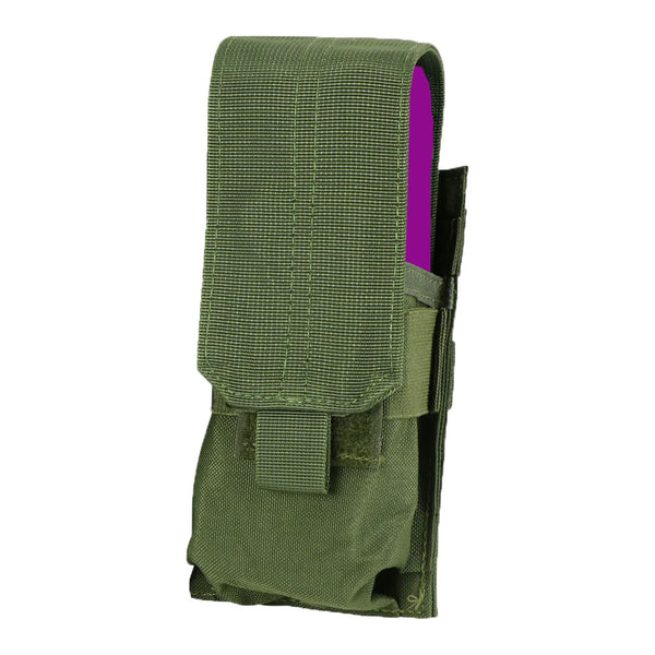Condor Tactical MOLLE PALS Modular Closed Top Single Magazine Mag Pouch - OD Green