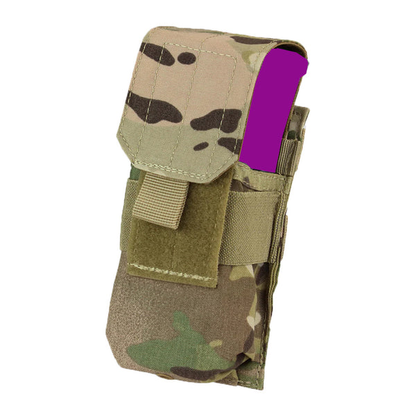 Condor Tactical MOLLE PALS Modular Closed Top Single Magazine Mag Pouch - Multicam