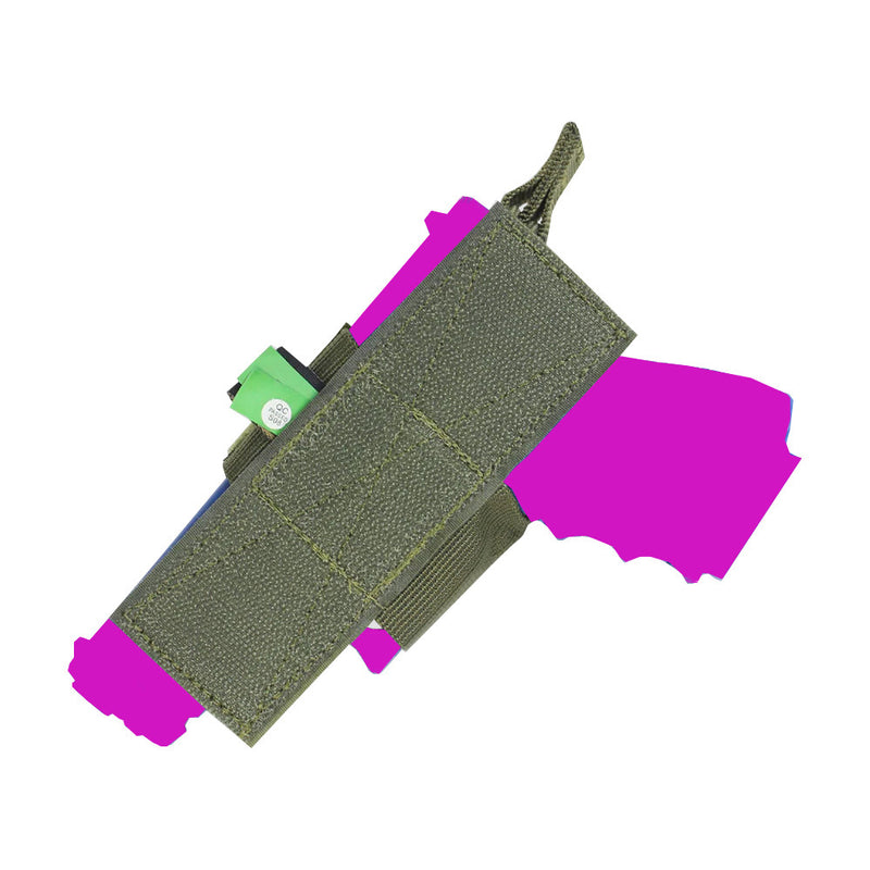 Hook and Loop Tactical Secure Lightweight Universal Bungee Holster OD Green