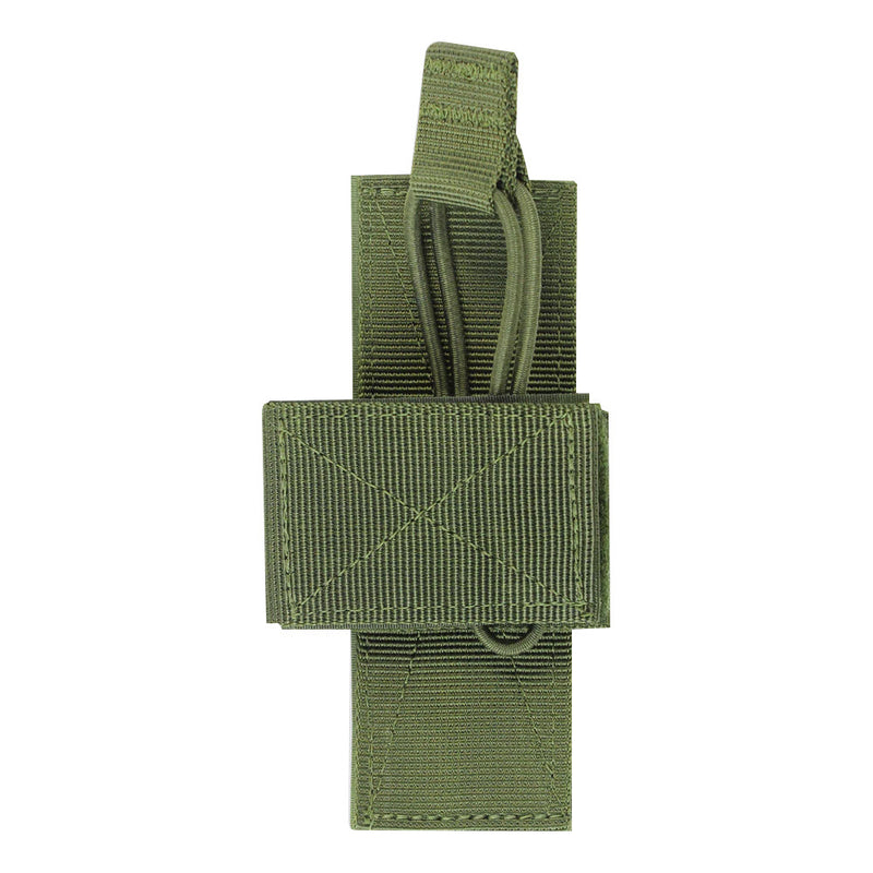 Hook and Loop Tactical Secure Lightweight Universal Bungee Holster OD Green