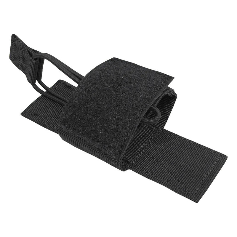 Hook and Loop Tactical Secure Lightweight Universal Bungee Holster Black