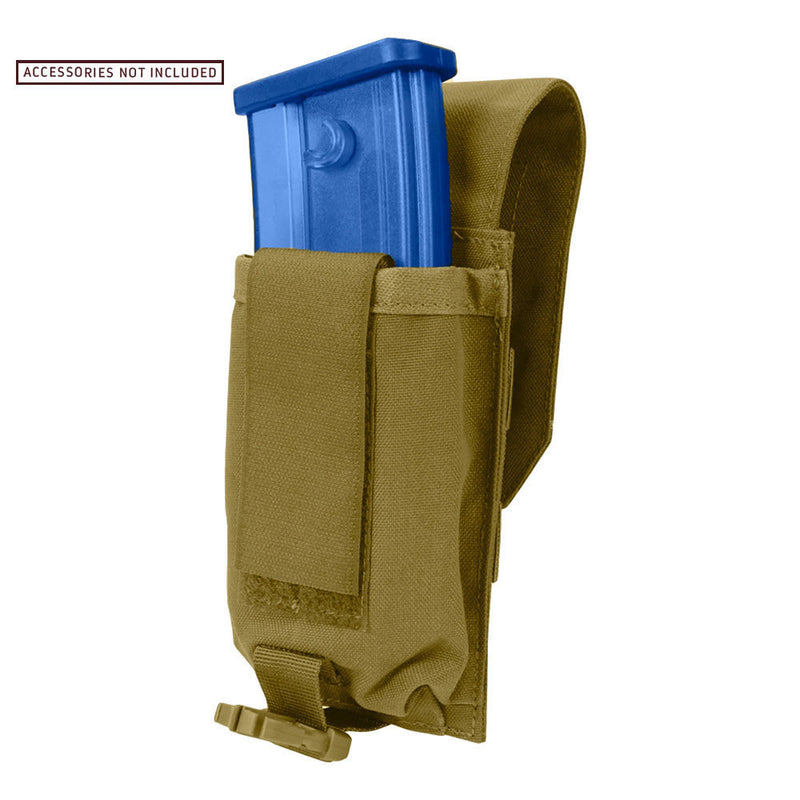 Condor Tactical Hook and Loop Buckled Universal Magazine Mag Pouch Multicam Black