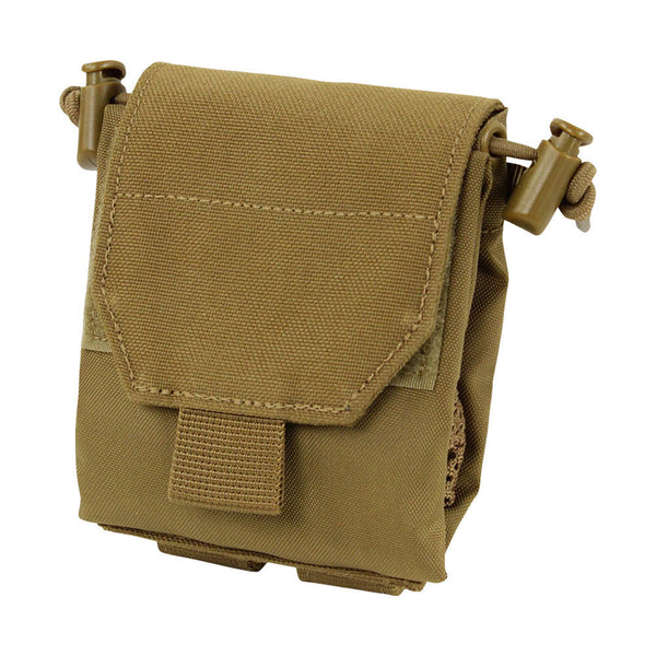 Condor Modular MOLLE Hook Loop Magazine Micro Dump Bungee Retention Pouch Coyote