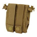 Condor Modular MOLLE Hook Loop Magazine Micro Dump Bungee Retention Pouch Coyote