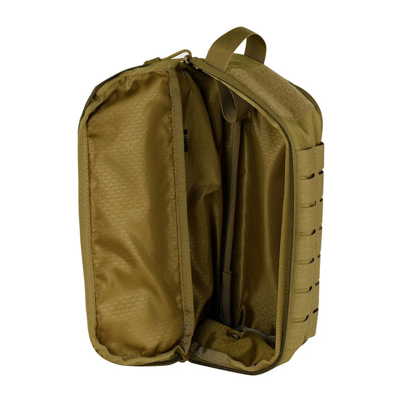 Condor Tactical Laser Cut MOLLE Modular Utility Tool Padded Field Pouch Coyote