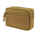 Condor MOLLE PALS Tactical Compact Utility Tool Hook Loop Panel Pouch Coyote