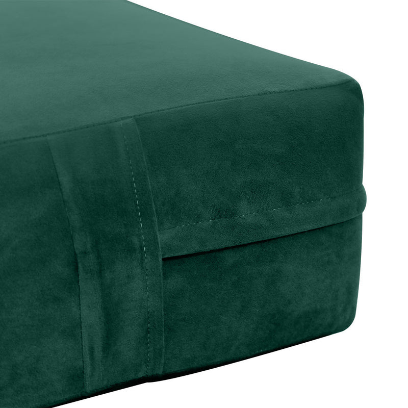 Knife Edge 6" Twin Size 75x39x6 Velvet Indoor Daybed Mattress Fitted Sheet |COVER ONLY| - AD317