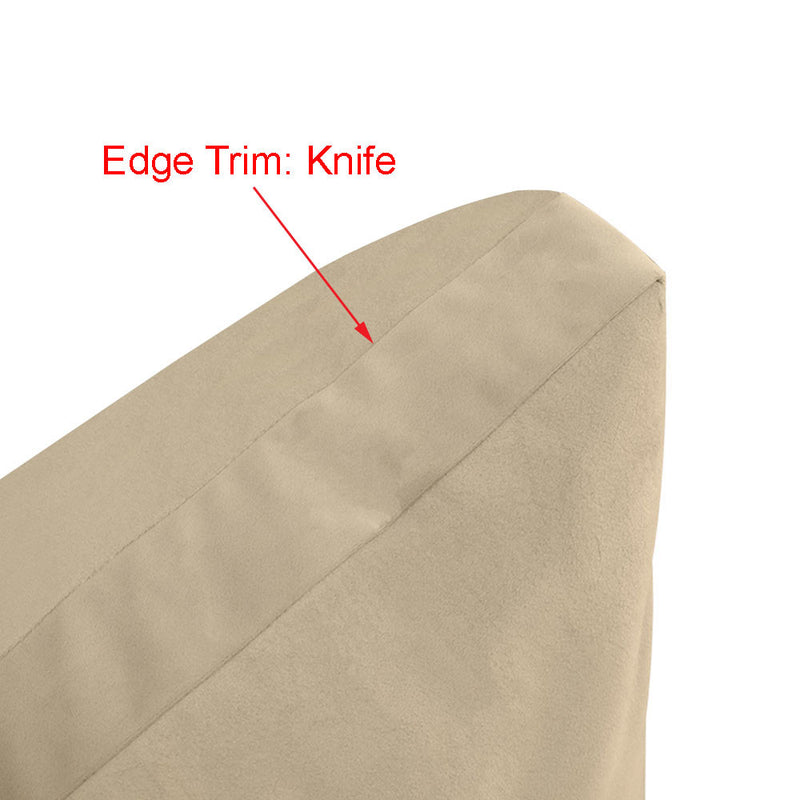 Knife Edge 6" Twin Size 75x39x6 Velvet Indoor Daybed Mattress Fitted Sheet |COVER ONLY| - AD339