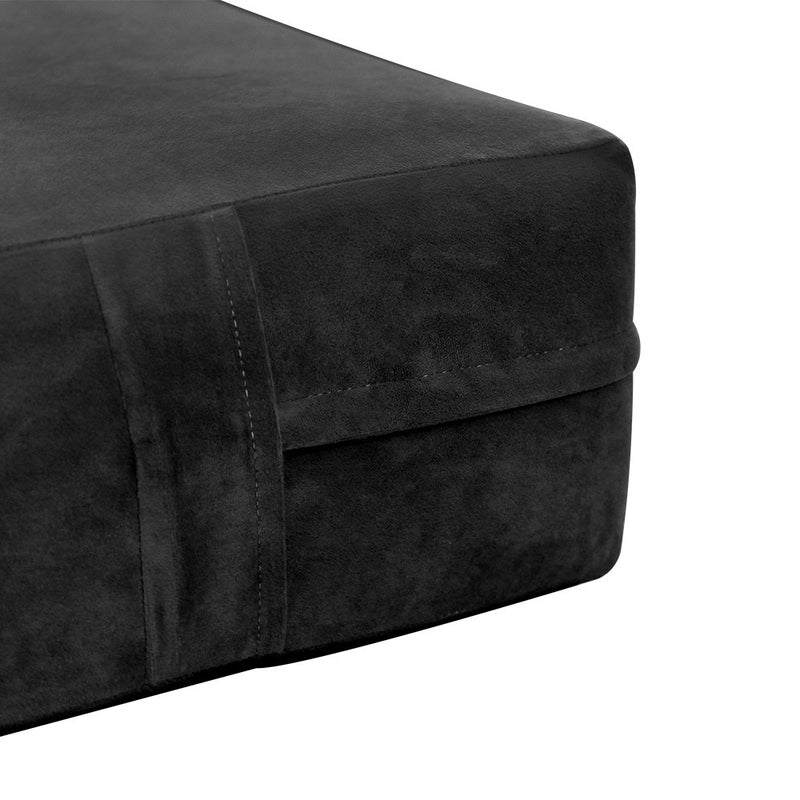 Knife Edge 6" Twin Size 75x39x6 Velvet Indoor Daybed Mattress Fitted Sheet |COVER ONLY| - AD350