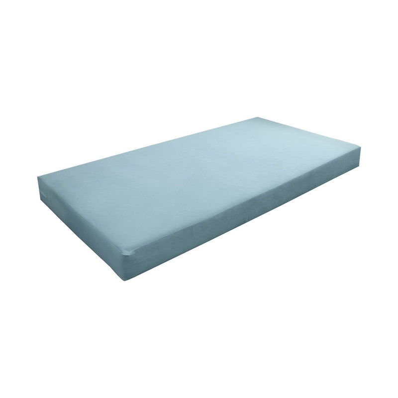 Knife Edge 6" Twin Size 75x39x6 Velvet Indoor Daybed Mattress Fitted Sheet |COVER ONLY| - AD355
