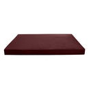 Knife Edge 6" Twin Size 75x39x6 Velvet Indoor Daybed Mattress Fitted Sheet |COVER ONLY| - AD368