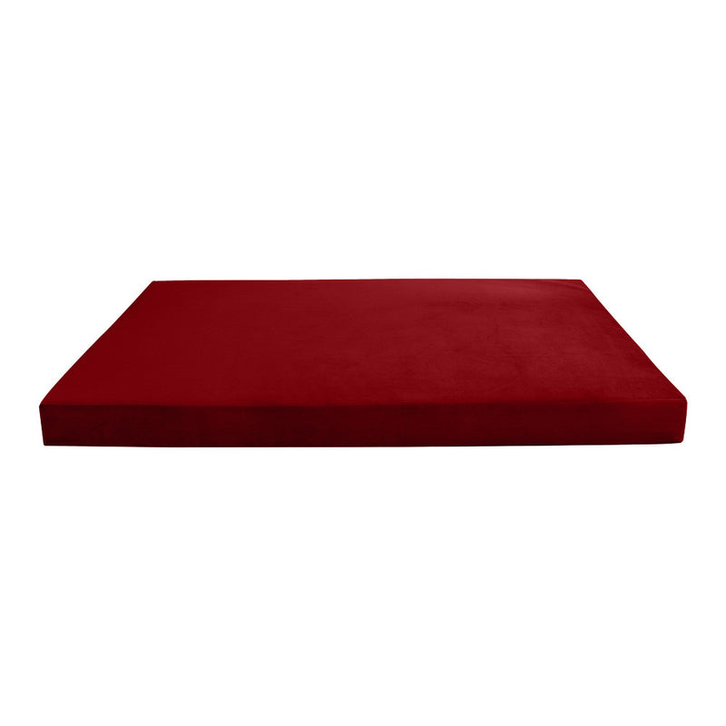 Knife Edge 6" Twin Size 75x39x6 Velvet Indoor Daybed Mattress Fitted Sheet |COVER ONLY| - AD369