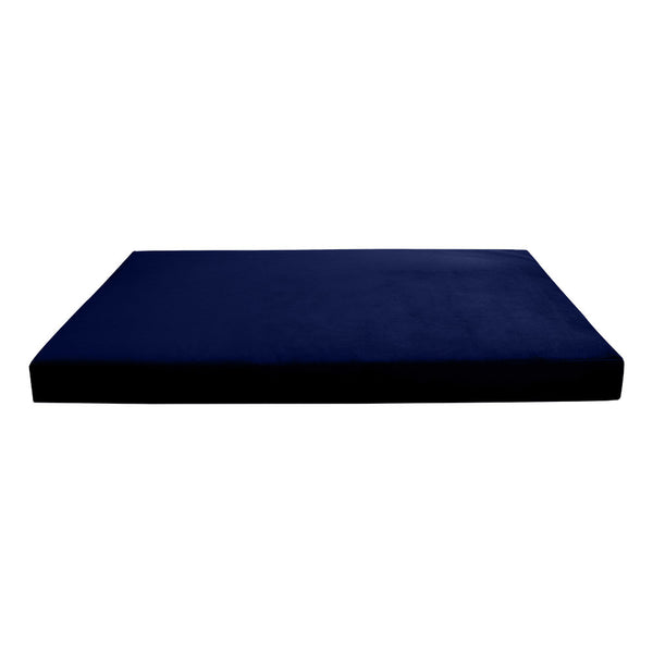 Knife Edge 6" Twin Size 75x39x6 Velvet Indoor Daybed Mattress Fitted Sheet |COVER ONLY| - AD373