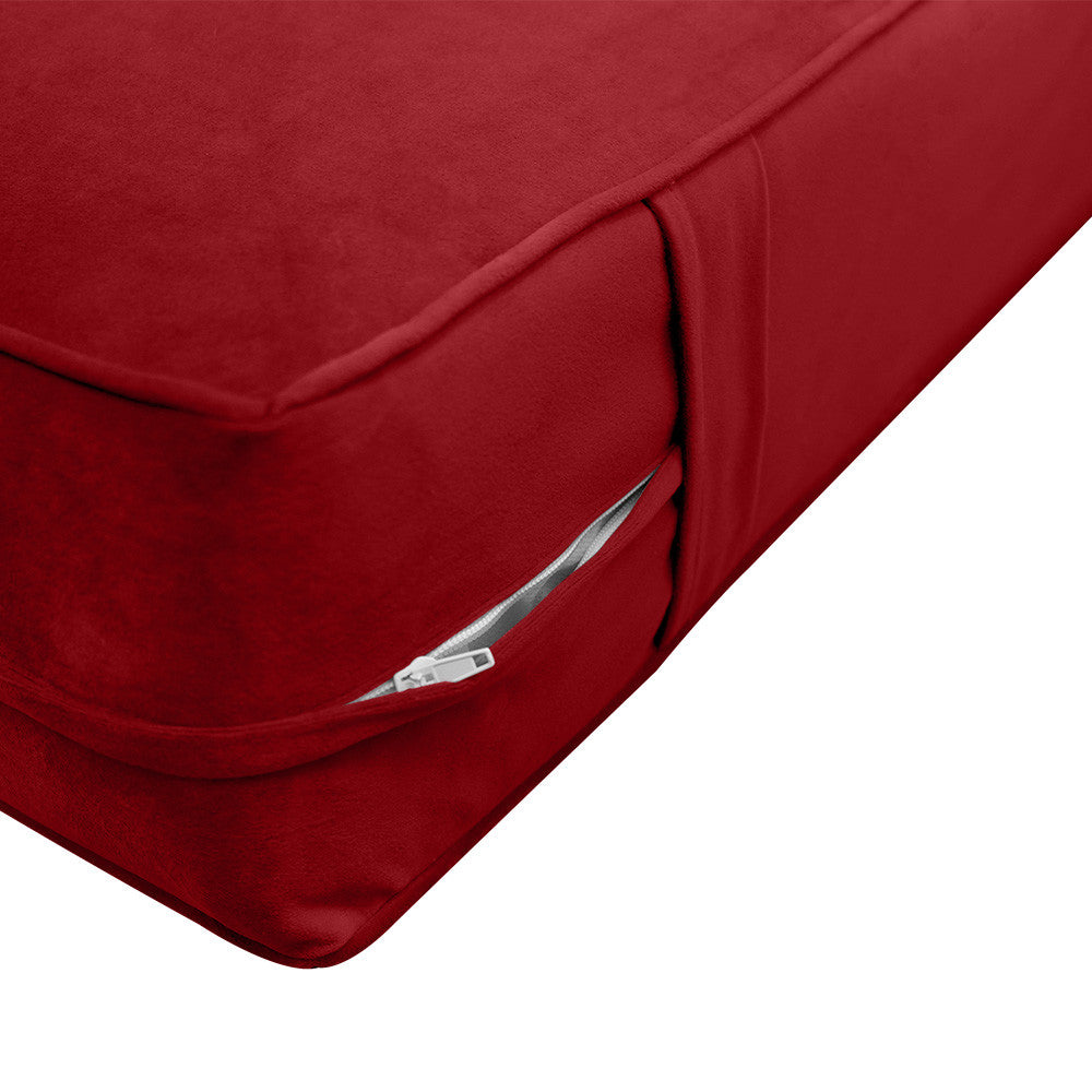 Same Pipe 8" FULL 75x54x8 Velvet Indoor Daybed Mattress |COVER ONLY|-AD369
