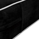 Contrast Pipe 8" Twin Size 75x39x8 Velvet Indoor Daybed Mattress Fitted Sheet |COVER ONLY|-AD374